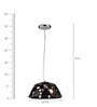 Trista Black Plastic Hanging Light