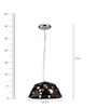 Trista Black Plastic Hanging Light
