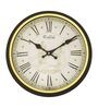 Black Plastic Analog Retro Wall Clock