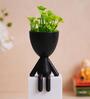 Black Plastic Desk Pot