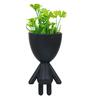 Black Plastic Desk Pot