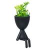 Black Plastic Desk Pot