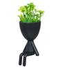 Black Plastic Desk Pot