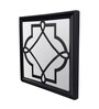 Black Plastic (Set of 2) Wall Mirror