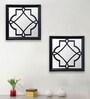 Black Plastic (Set of 2) Wall Mirror