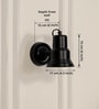 Black Polished Focus Wall Lamp with Rotation Adjustment
