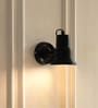 Black Polished Focus Wall Lamp with Rotation Adjustment