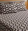 Black Abstract TC 180 Polycotton Bedcover With 2 Pillow Covers