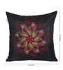 Set of 5 Traditional Pattern Polyester Black Cushion Covers 16 x 16 inches
