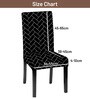 Black Polycotton Brick Printed 14x18 Inches Chair Covers  (2 pieces)