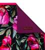 Jewel Floral (78x12) Black & Pink Poly Cotton Table Runner