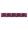 Jewel Floral (78x12) Black & Pink Poly Cotton Table Runner
