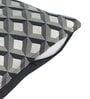 Black Geometric Poly Cotton 16 x 16 Inches Cushion Covers (Set of 2)