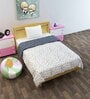 Black Polyester Abstract 120 GSM Single Bed Kids Comforters