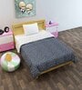 Black Polyester Abstract 120 GSM Single Bed Kids Comforters