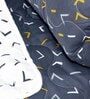 Black Polyester Abstract 120 GSM Single Bed Kids Comforters