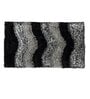 Black Abstract Polyester 24 x 16 Inches Anti Skid Door Mat