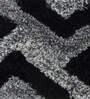 Black Abstract Polyester 24 x 16 Inches Anti Skid Door Mat