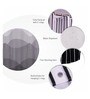 Black Shower Polyester 6 Ft Blackout Eyelet Shower Curtain