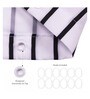 Black Shower Polyester 6 Ft Blackout Eyelet Shower Curtain
