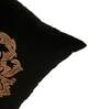 Black Traditional Polyester Blend 16 x 16 Inch Cushion Cover