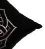 Black Traditional Polyester Blend 16 x 16 Inches Cushion Cover