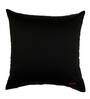 Black Traditional Polyester Blend 16 x 16 Inches Cushion Cover