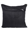 Black Polyester Checkered 40x40 inches Cushion Covers Set of 5