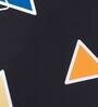 Black Geometric Polyester 73x57 Inches 2 Seater Sofa Cover