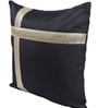 Black Polyester Geometric 40x40 inches Cushion Covers Set of 5