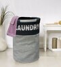 Black Polyester Laundry Basket