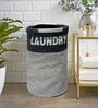 Black Polyester Laundry Basket