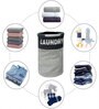 Black Polyester Laundry Basket
