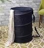 20 Ltr Polyester Laundry Basket In Black