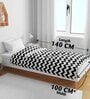 Black Polyester Patterned 120 GSM Single Bed Kids Dohar