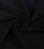 Black Polyester Solid 9ft Blackout Eyelet Door Curtain (2 Pc)