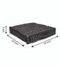 Black Striped Polyester 20x20 Inches Floor Cushion