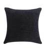 Black Textured Polyester 16 x 16 Inches Cushion Covers (Set of 5)