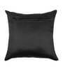Black Textured Polyester 16 x 16 Inches Cushion Covers (Set of 5)