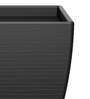Fabi Medium Black Polymer Planter