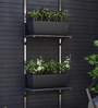 Fabi Medium Black Polymer Planter