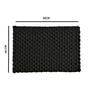 Black Polypropylene 16X24 Inches Anti-Skid Bath Mat