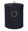 Black Polypropylene 52 Ltr (1Pc) Laundry Basket with Lid
