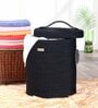 Black Polypropylene 52 Ltr (1Pc) Laundry Basket with Lid