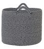 Black Polypropylene 52 Ltr (3Pcs) Storage Basket