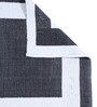 Black Polypropylene Geometric 4 x 6 Feet Dhurrie