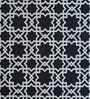 Black Geometric Polypropylene 8 ft x 10 ft Machine Made Carpet