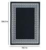Black Persian Polypropylene 6 ft x 9 ft Machine Made Carpet