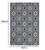 Black Persian Polypropylene 6 ft x 9 ft Machine Made Carpet