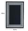 Black Persian Polypropylene 8 ft x 10 ft Machine Made Carpet